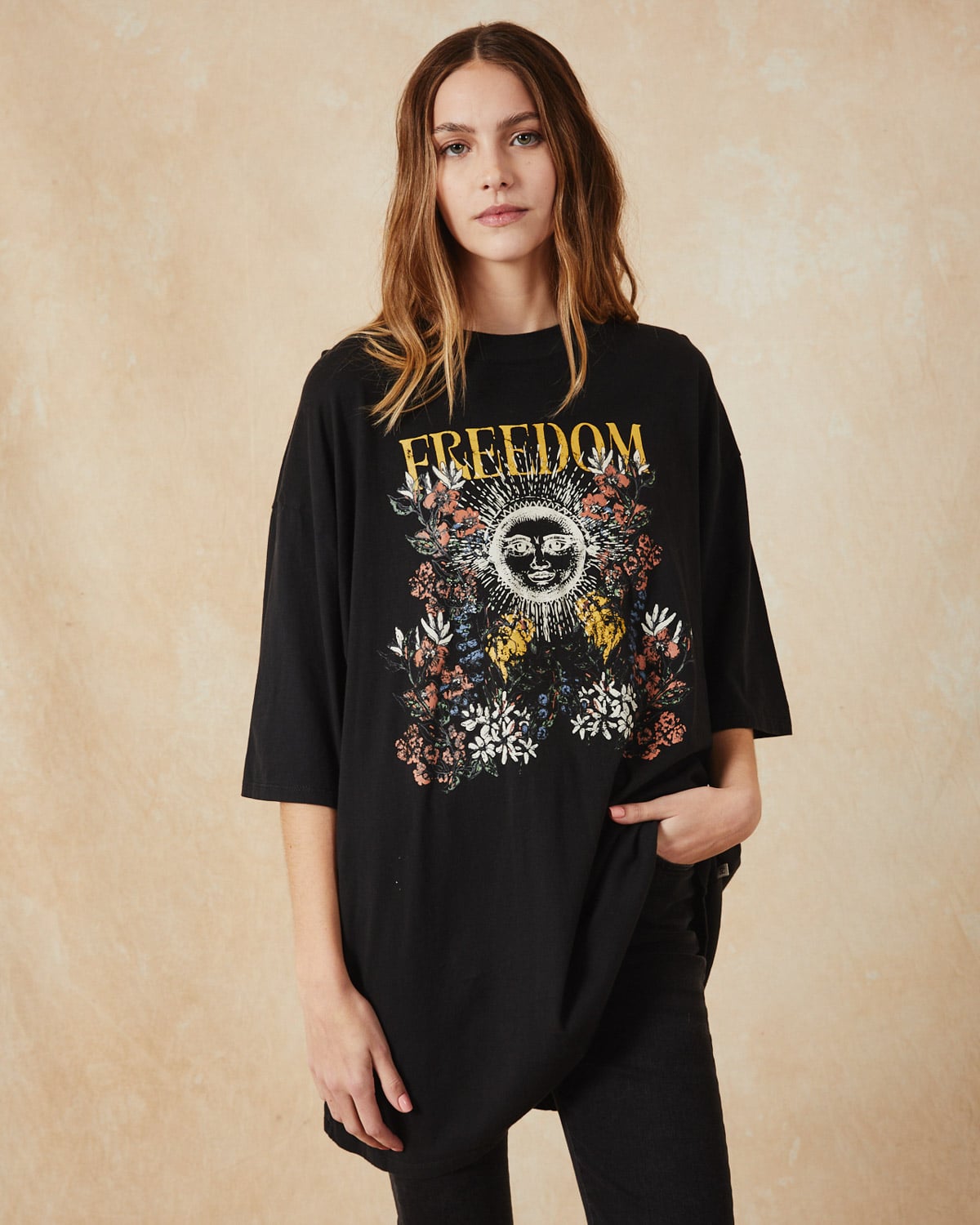 Remera Davies Rock Black