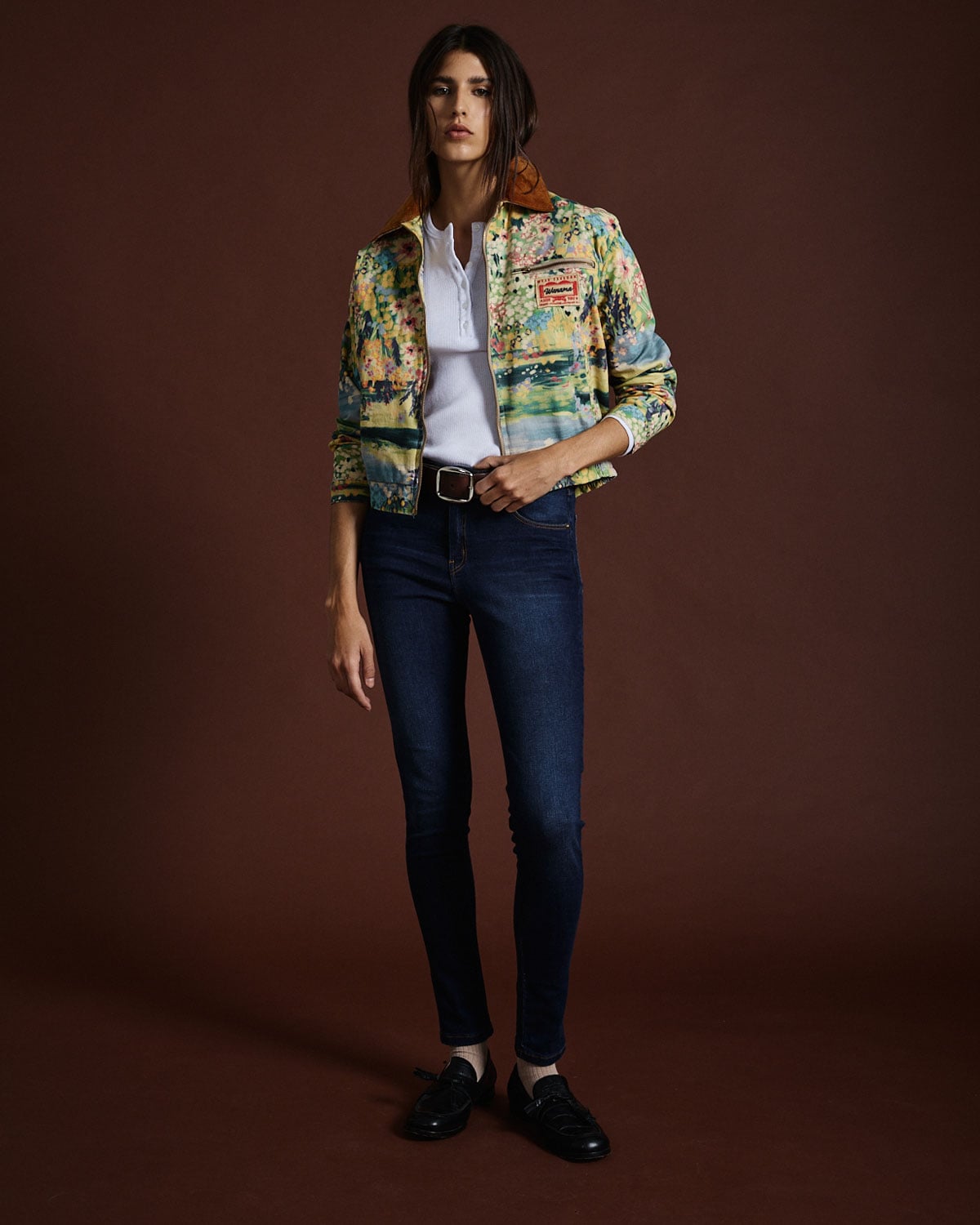 Jean Mandie Mid Taylor Dark Blue