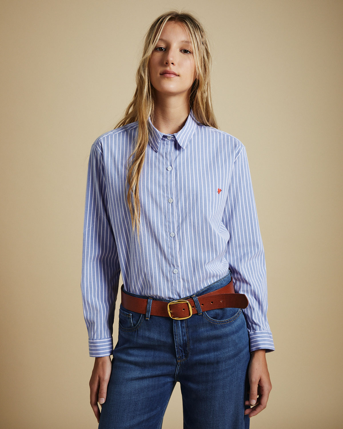Camisa Aura Over Stripes