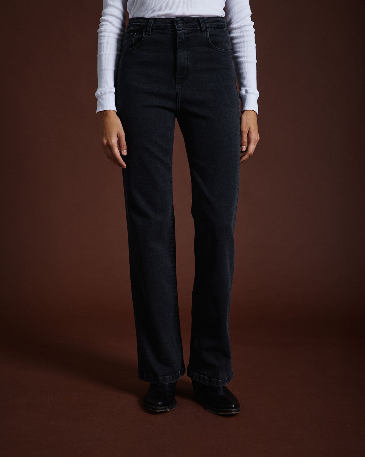 Jean Alma Tina Mid Washed Black