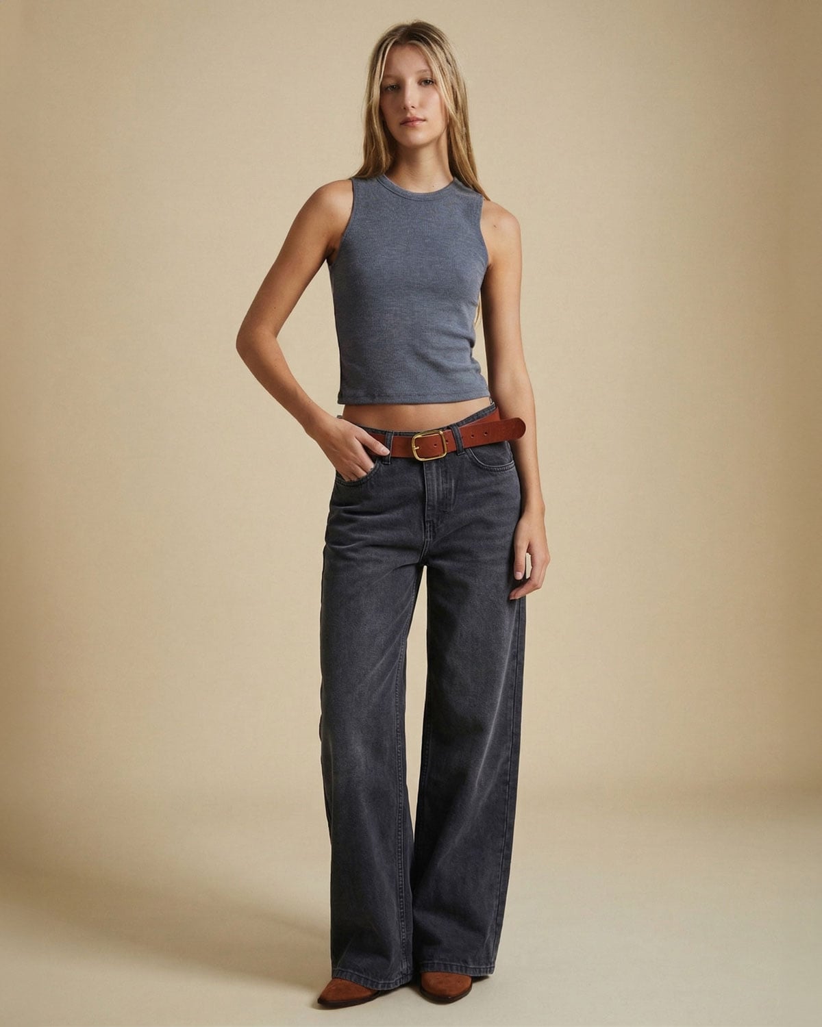 Jean Phoebe Arizona Mid Tina Used Black Plain