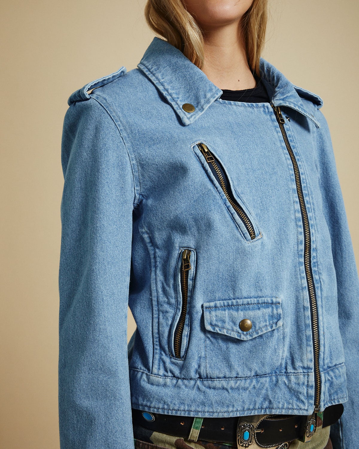 Chaqueta Rider Mid Light Blue