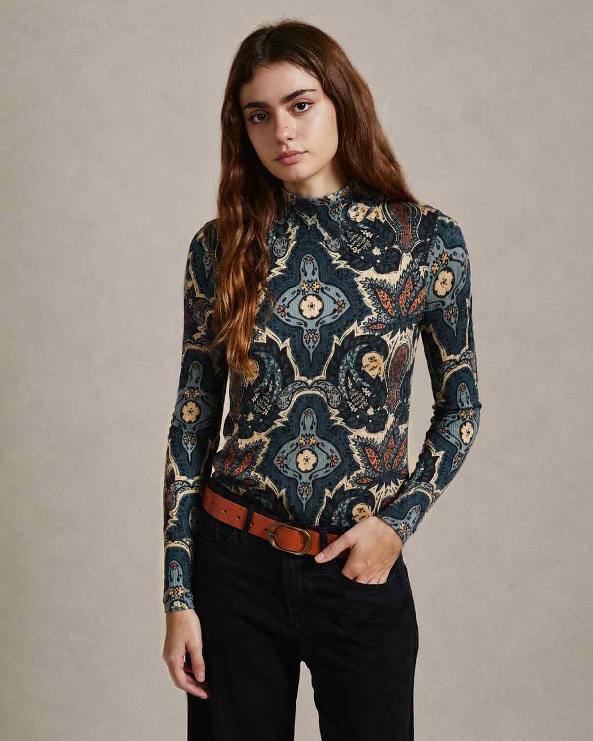 Starling High Neck Print